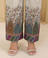 Unstitched Women's Off White Lawn 3 Piece Suit